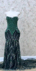 Emerald Green Evening Gown – Formal Floor-Length Dress