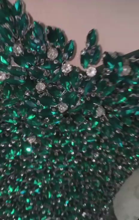 Emerald Green Evening Gown – Formal Floor-Length Dress